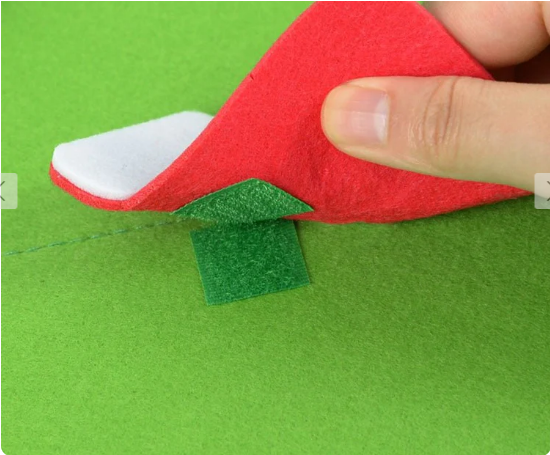 Montessori-inspired 3D Felt Christmas Tree Decoration| String Lights Optional