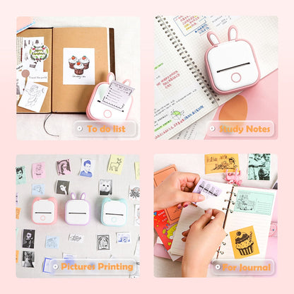 Portable Pocket Printer T02 | Self-Adhesive Paper